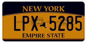 LPX5285  license plate in NY
