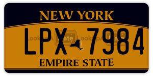 LPX7984  license plate in NY