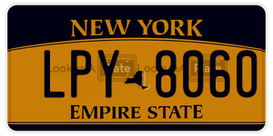 LPY8060  license plate in NY