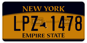 LPZ1478 license plate in New York