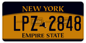 LPZ2848  license plate in NY
