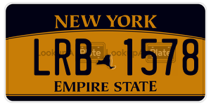LRB1578  license plate in NY