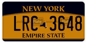 LRC3648  license plate in NY