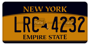 LRC4232  license plate in NY