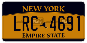 LRC4691 license plate in New York