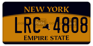 LRC4808  license plate in NY