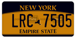 LRC7505  license plate in NY
