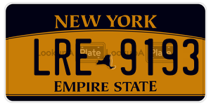 LRE9193  license plate in NY