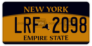 LRF2098  license plate in NY
