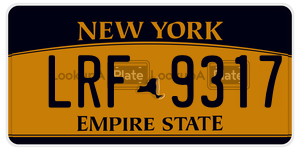 LRF9317 license plate in New York