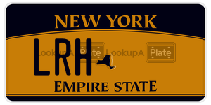LRH  license plate in NY