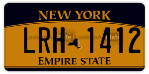 LRH1412 license plate in New York