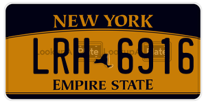 LRH6916  license plate in NY