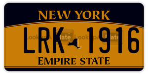 LRK1916  license plate in NY