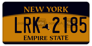 LRK2185  license plate in NY