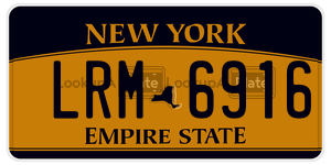 LRM6916  license plate in NY