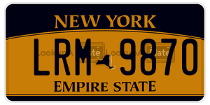 LRM9870  license plate in NY