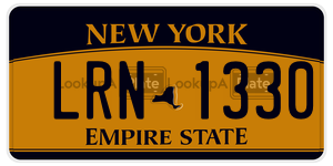 LRN1330  license plate in NY