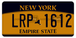 LRP1612  license plate in NY