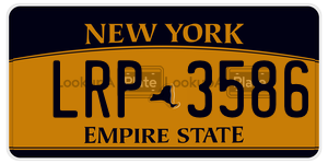 LRP3586  license plate in NY