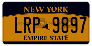 LRP9897 license plate in New York