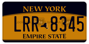LRR8345  license plate in NY