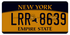 LRR8639  license plate in NY