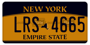 LRS4665  license plate in NY