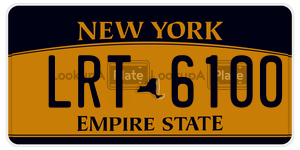 LRT6100  license plate in NY