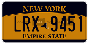 LRX9451 license plate in New York