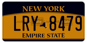 LRY8479  license plate in NY