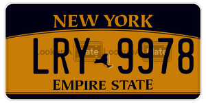 LRY9978  license plate in NY