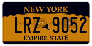LRZ9052  license plate in NY