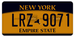 LRZ9071  license plate in NY