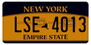 LSE4013  license plate in NY