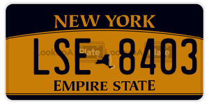 LSE8403  license plate in NY