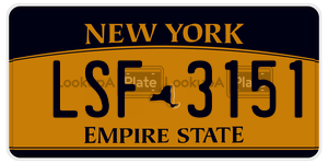 LSF3151  license plate in NY