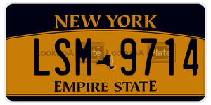 LSM9714 license plate in New York