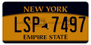 LSP7497  license plate in NY