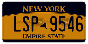 LSP9546  license plate in NY