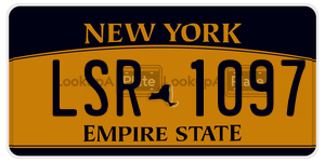 LSR1097 license plate in New York