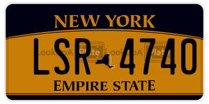 LSR4740  license plate in NY