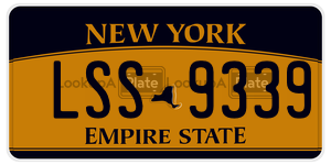 LSS9339 license plate in New York