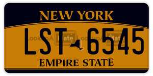 LST6545  license plate in NY