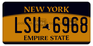 LSU6968  license plate in NY