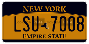 LSU7008  license plate in NY