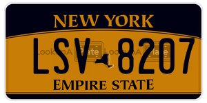 LSV8207 license plate in New York