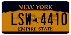 LSW4410  license plate in NY