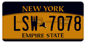 LSW7078 license plate in New York