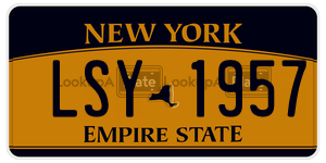 LSY1957  license plate in NY